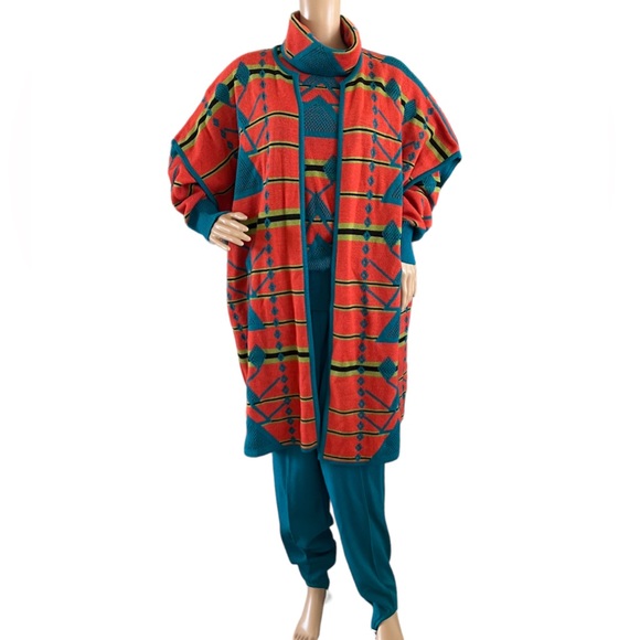 Carols Arias For S.S.G Turtle Neck Sweater Blazer & Pant Set Of 3 VTG - Picture 3 of 10